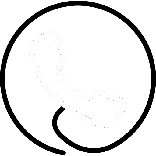 icone téléphone noir et blanc