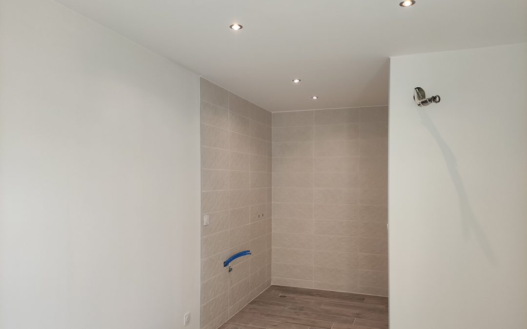 Salle de bain dans une villa sur Clarensac (Gard)